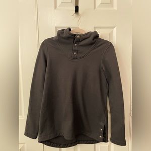 The North Face 1/4 Zip Button Hoodie Sweatshirt Purple Women’s Small